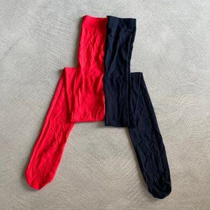 Tights - Red leg/Black leg Halloween Costume